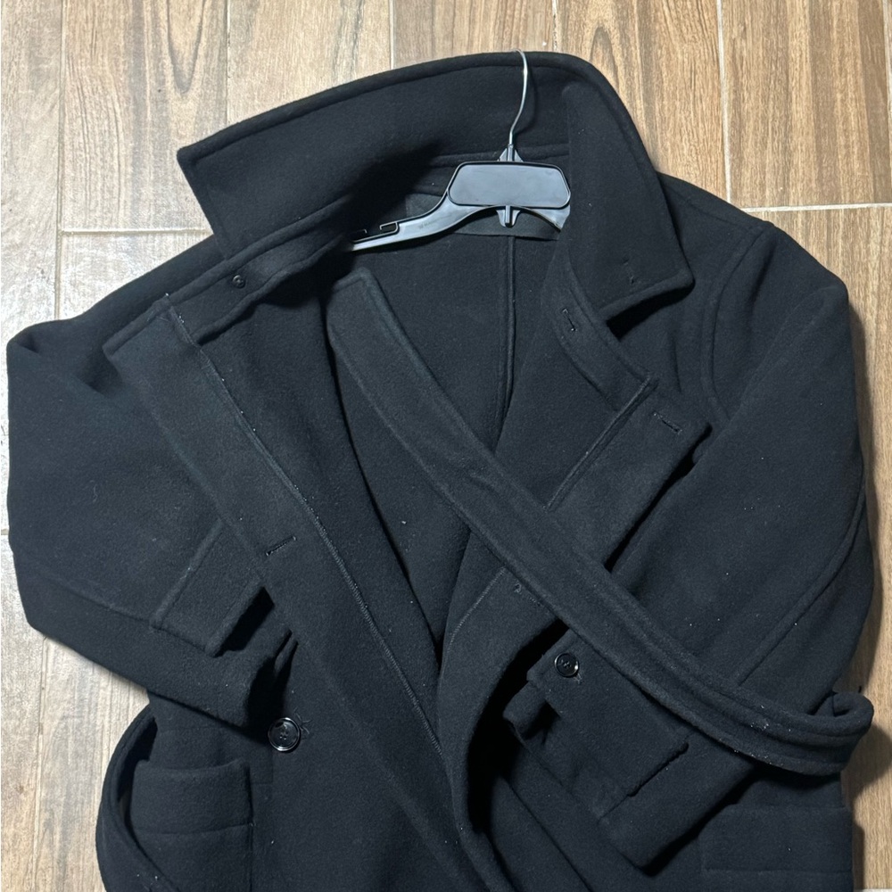 Lemaire inspired Long wool wrap Coat, (Authentic … - image 3